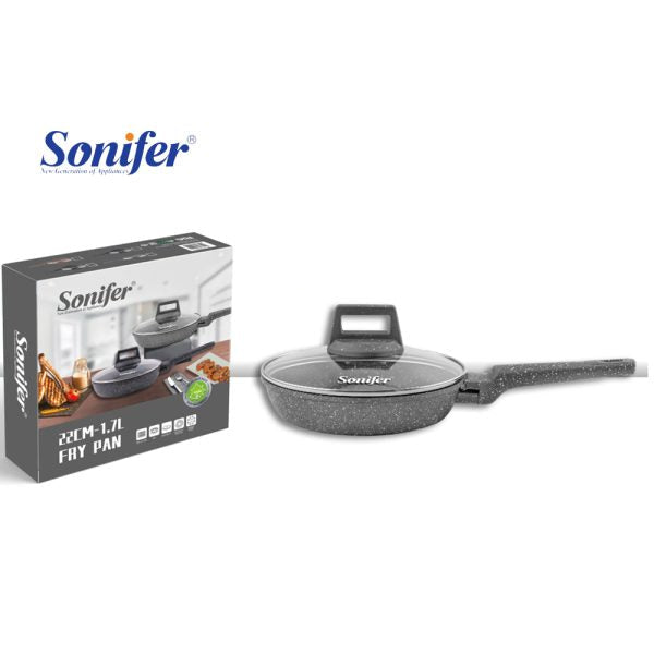 Poêle Sonifer Granite Antiadhésive avec Couvercle