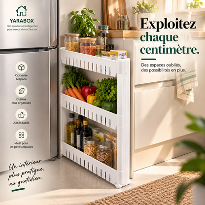 Étagère de Rangement 3 Niveaux – Gain de Place