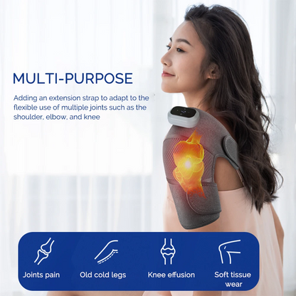 ThermoRelief™ – Masseur Chauffant Intelligent pour Genou, Épaule & Coude (Massage 3D + Chaleur Thérapeutique)