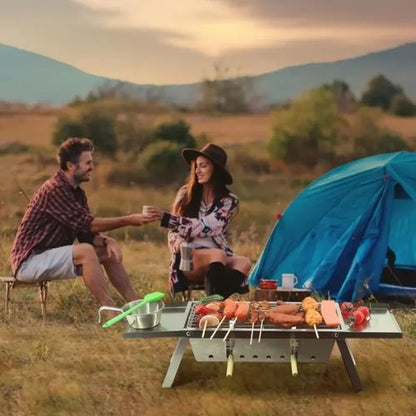 Barbecue Inox Ultra-Mince – Camping, Jardin & Voyage