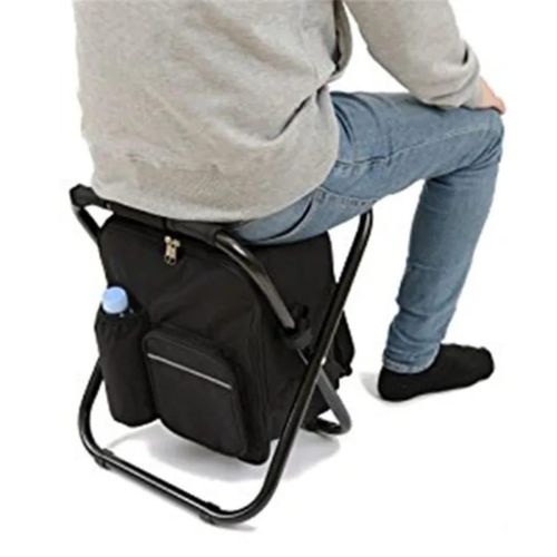 Tabouret Pliable Sac à Dos Glacière - Idéal pour les Activités de Plein Air