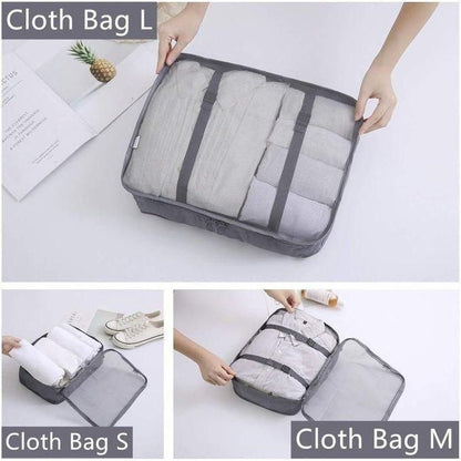 Set Organisateur de Valise 7 Pièces – Sacs de Rangement Voyage Pratiques et Élégants