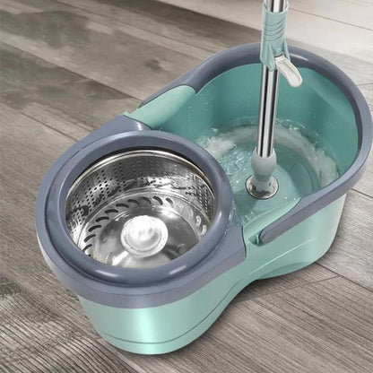 Kit de Serpillière Rotative avec Seau – Nettoyage Rapide, Sans Effort et Ultra Efficace
