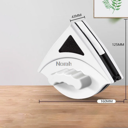 Nettoyeur Magnétique Triangulaire pour Vitres – Double Face, Pratique et Sécurisé