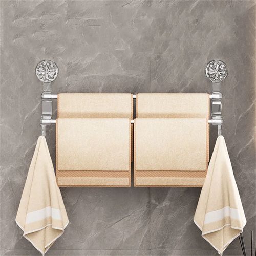 Porte-serviettes mural à ventouse – Pratique, élégant et sans perçage