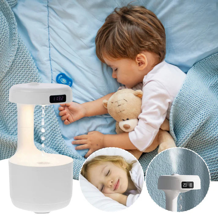 Humidificateur Compact 💧 – L’arme secrète contre l’air sec, le stress et les nuits agitées.