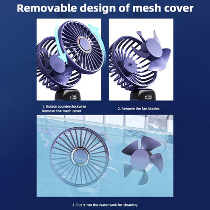 ❄️ Mini Ventilateur Portable LED – Votre allié contre la chaleur cet été !