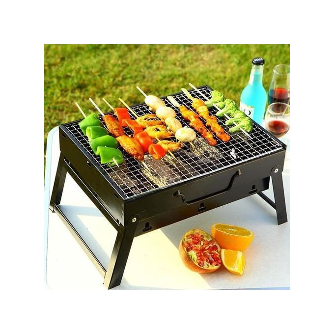 Barbecue Portable Rectangulaire à Charbon
