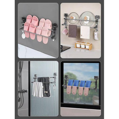 Porte-serviettes mural à ventouse – Pratique, élégant et sans perçage