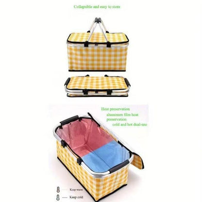 Panier de Pique-Nique Isotherme Pliable – Votre allié indispensable pour l’été