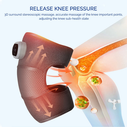ThermoRelief™ – Masseur Chauffant Intelligent pour Genou, Épaule & Coude (Massage 3D + Chaleur Thérapeutique)