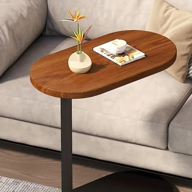 Table d’appoint multifonction en forme de C