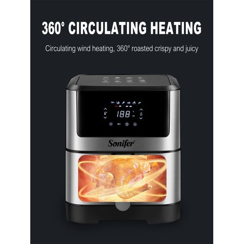 Friteuse à air Sonifer 6L – Modèle SF-1018 – Écran tactile LED – 1500W