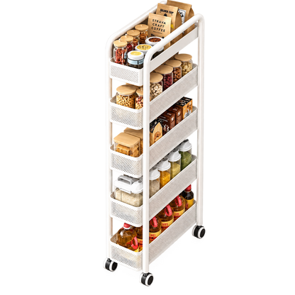 Organisateur de Cuisine Étroit à Roulettes – Gain de Place