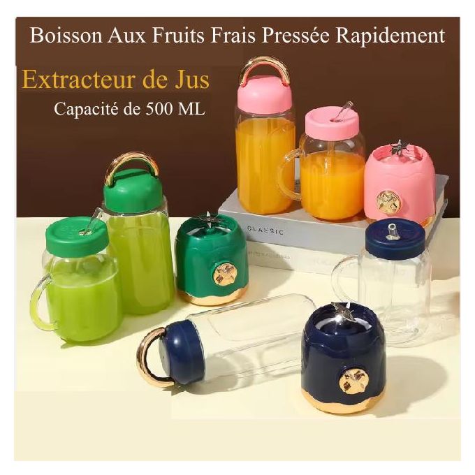 🏷️ Mini Mixeur Portable Rechargeable 500ml