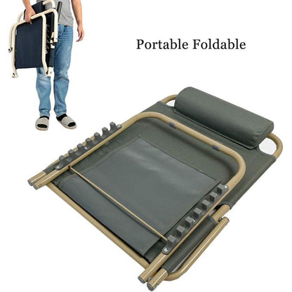 Dossier de Lit Pliable Réglable avec Coussin – Appui‑Dos Portable pour Lecture &amp; Télétravail