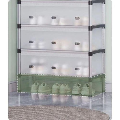 Armoire à Chaussures Moderne à Tiroirs – Rangement Élégant, Transparent et Multifonctionnel