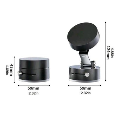 Support de Téléphone Magnétique Rotatif 360° pour Voiture avec Ventouse Puissante - Compatible avec Tous les Smartphones