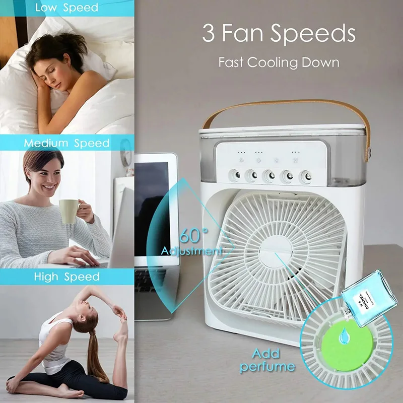 Climatiseur Portable WDFYD – Fraîcheur Instantanée et Bien-Être à Portée de Main !