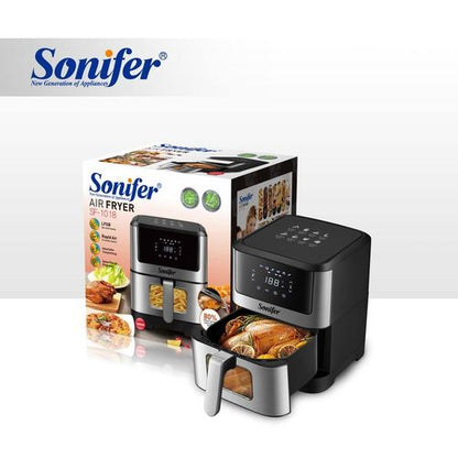 Friteuse à air Sonifer 6L – Modèle SF-1018 – Écran tactile LED – 1500W