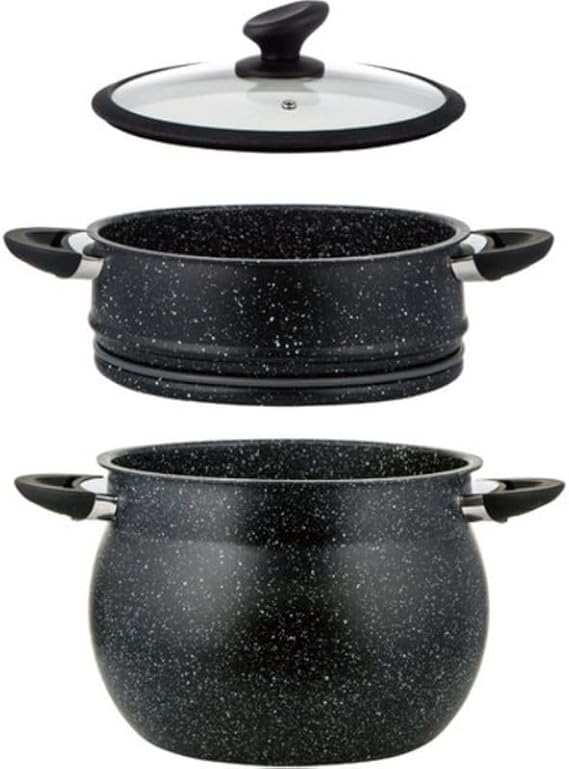 Couscoussier Granit Premium – Couscous Parfait Sans Coller (4L–10L)