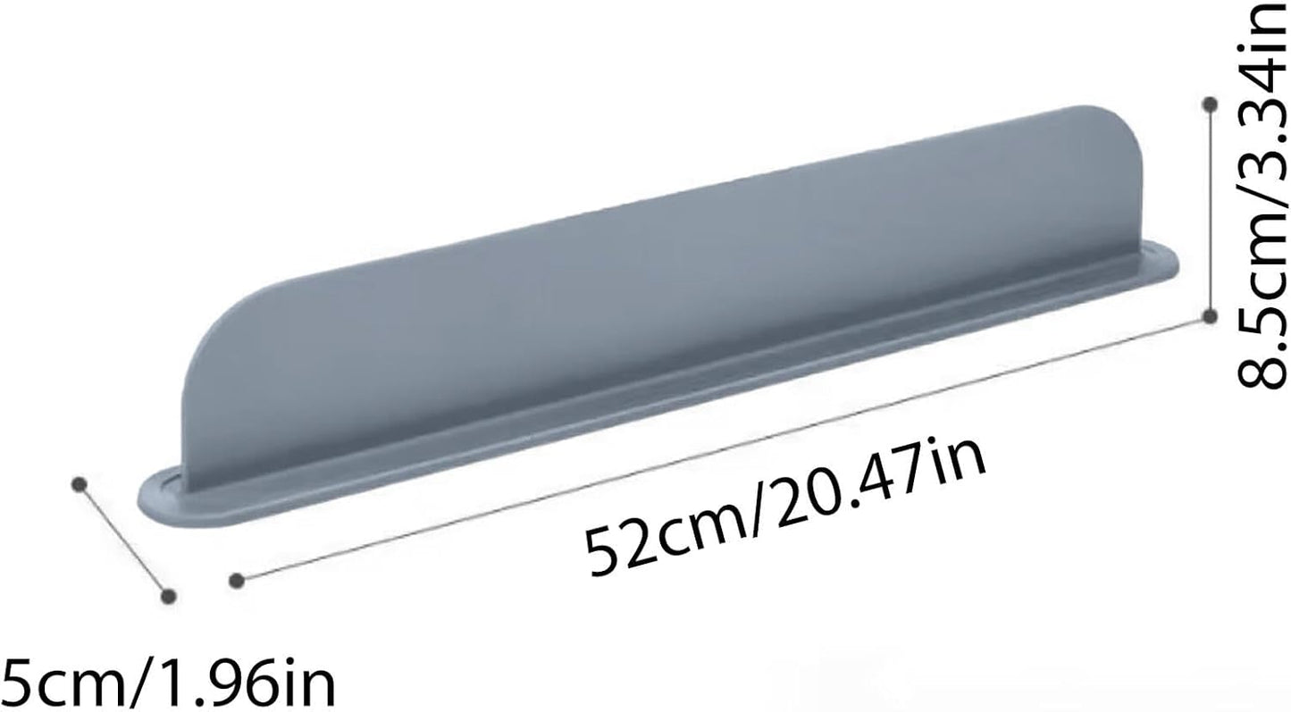 Tapis protecteur en silicone pour évier - Protection anti-éclaboussures et égouttage vaisselle, gris.