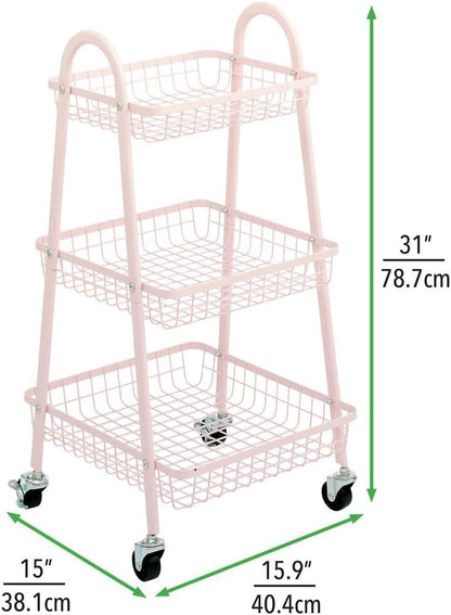 Organisateur de Panier avec Roues : Rangement Pratique et Mobile