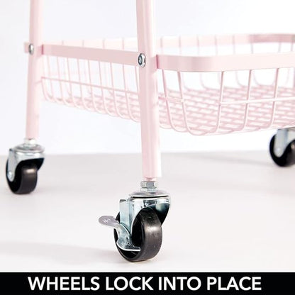 Organisateur de Panier avec Roues : Rangement Pratique et Mobile
