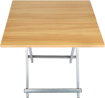 Table Pliante Multifonctionnelle en Bois – Compacte, Pratique et Élégante