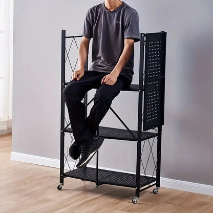 Étagère de Rangement Pliable pour Bureau et Cuisine – Solution de Stockage Pratique et Élégante