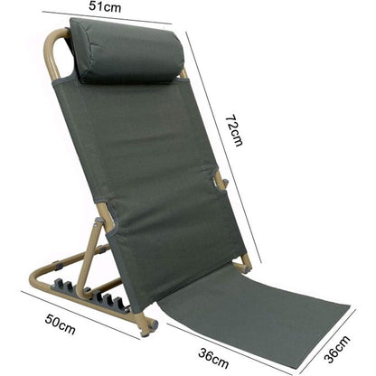 Dossier de Lit Pliable Réglable avec Coussin – Appui‑Dos Portable pour Lecture &amp; Télétravail