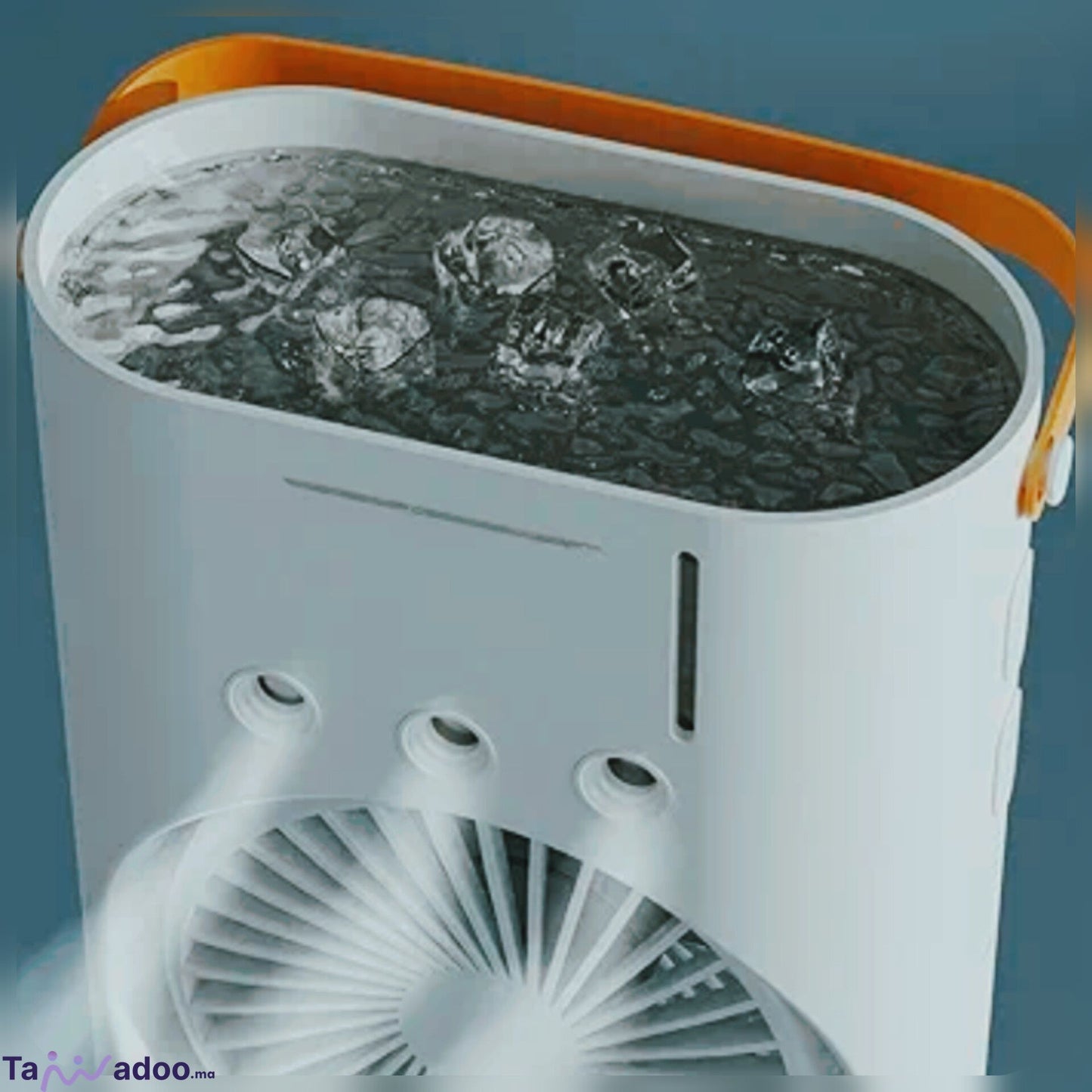 Ventilateur Électrique Double Tête avec Brumisation – Refroidissement Puissant et Silencieux