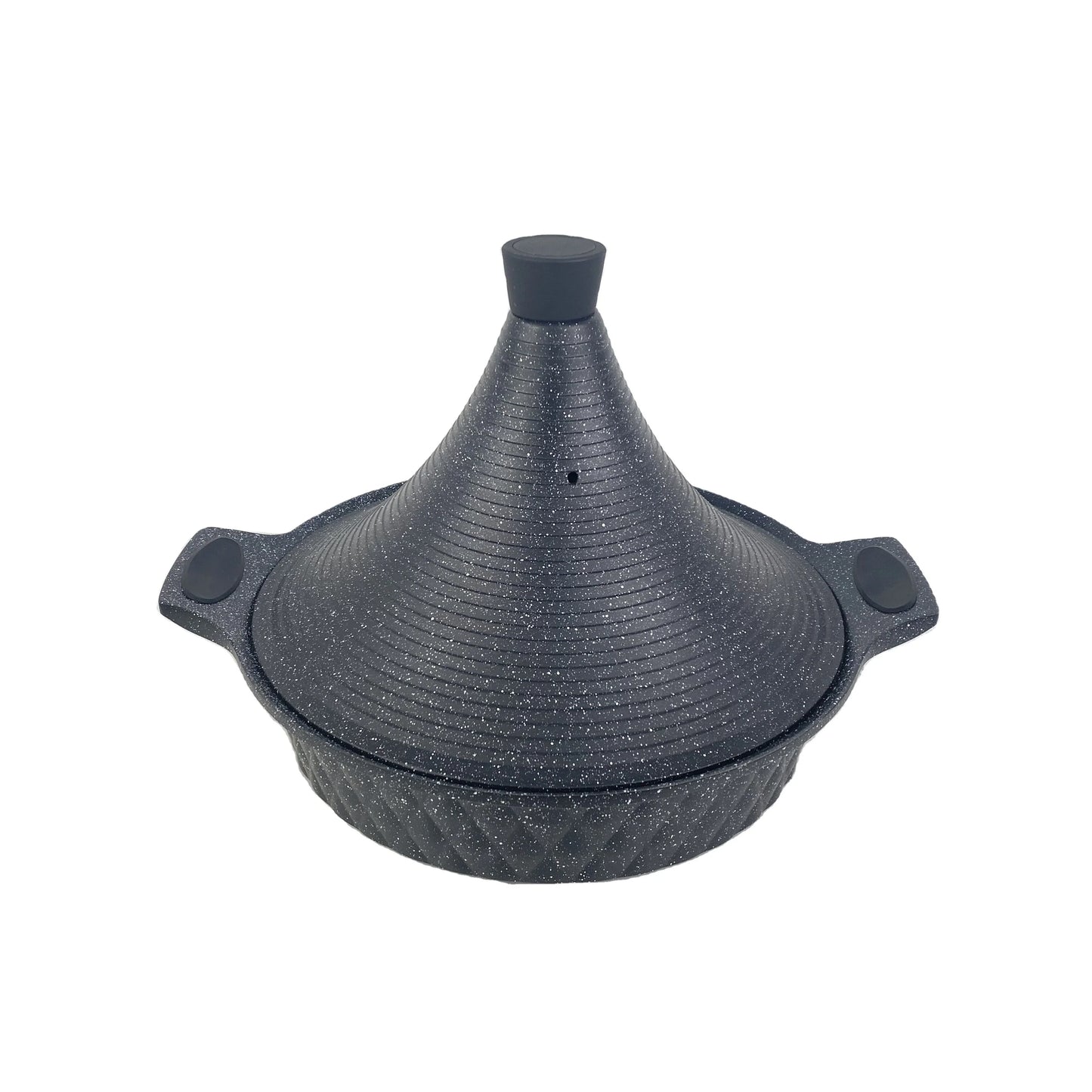 Tajine en granit de 28 cm, idéal pour une cuisson saine, homogène et pleine de saveurs pour tous vos plats marocains et mijotés européens.