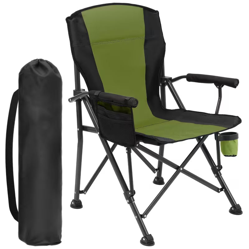 Chaise de Camping Luxe Pliable – Confort Absolu & Stabilité Renforcée pour Vos Moments en Plein Air
