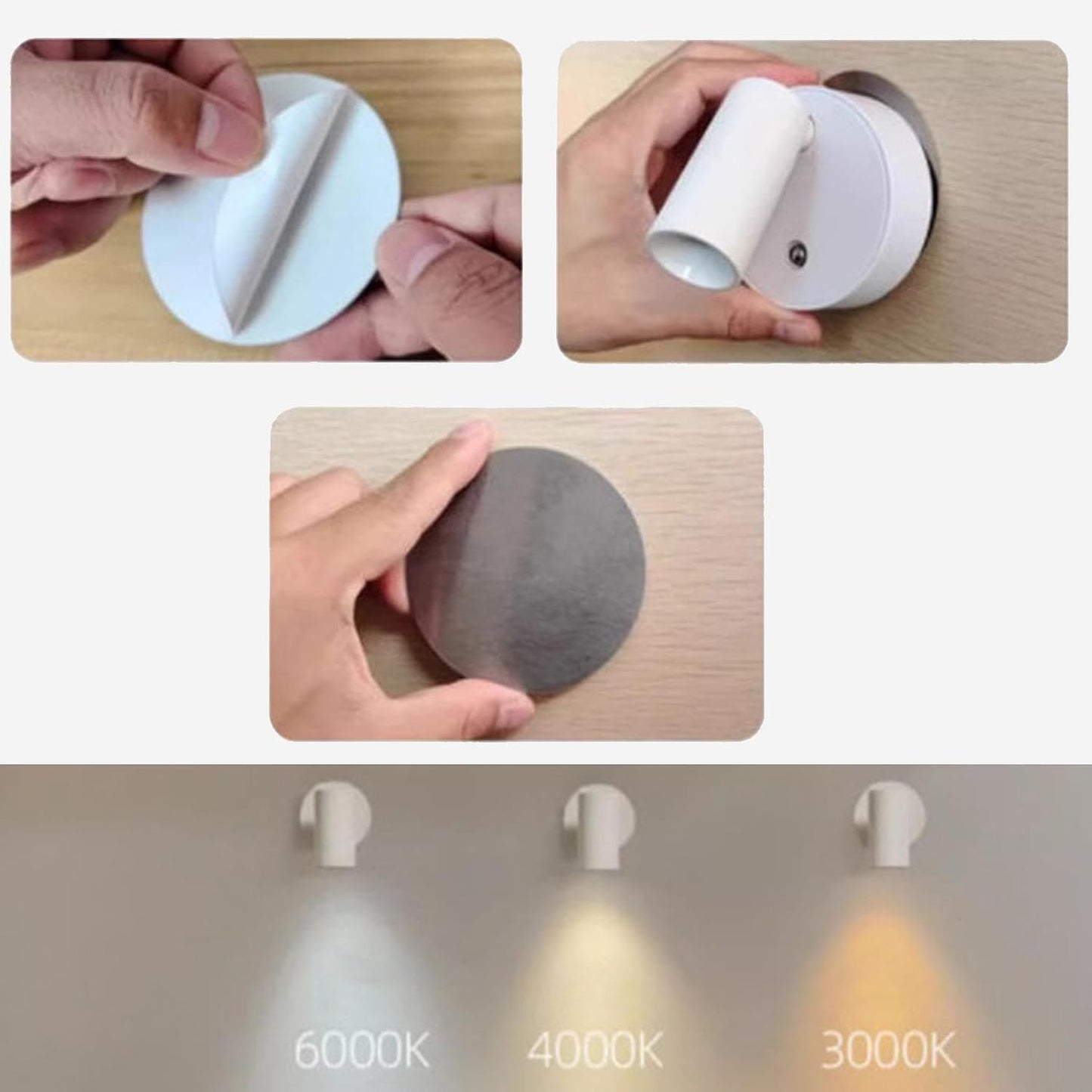 Applique Murale Magnétique LED – Éclairage Moderne Sans Installation !