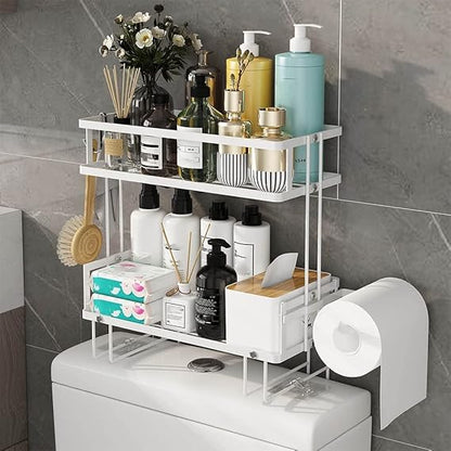 Étagère de Rangement Pratique pour Salle de Bain – Solution Gain de Place au-dessus des Toilettes