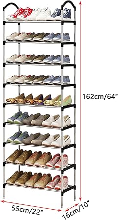 Étagère à Chaussures Multi-Niveaux – Rangement Gain de Place et Design Élégant