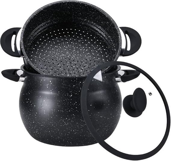 Couscoussier Granit Premium – Couscous Parfait Sans Coller (4L–10L)