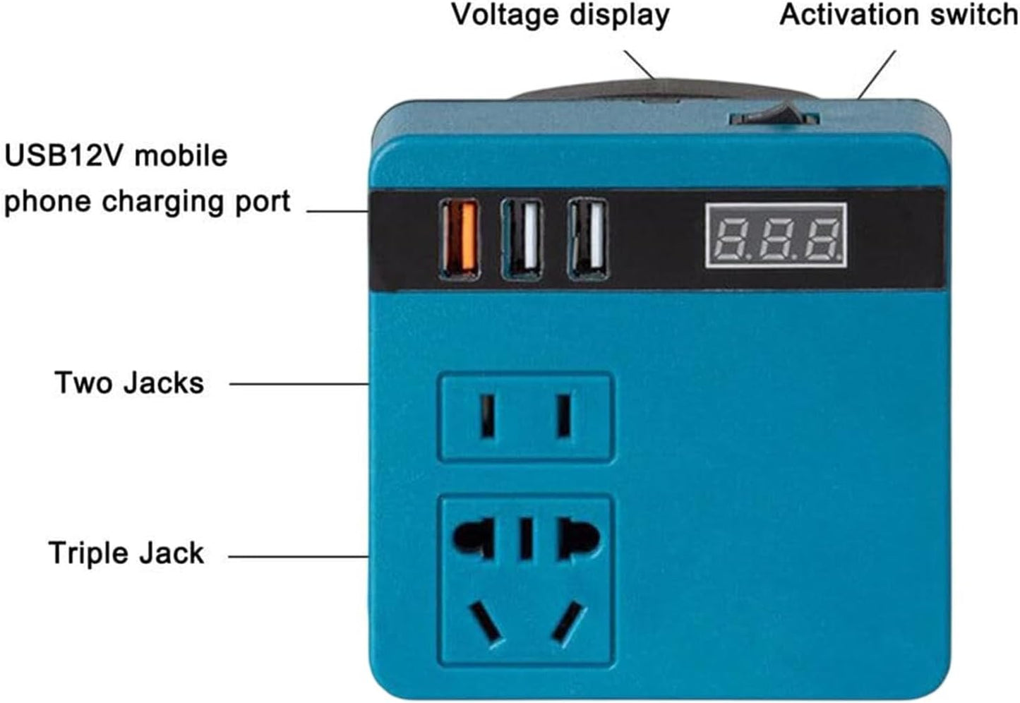 ⚡ Convertisseur Batterie 18V/21V vers 220V – L’énergie partout avec vous !