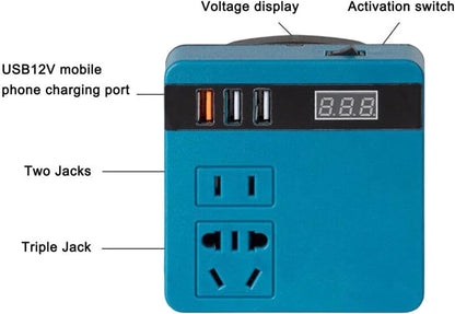 ⚡ Convertisseur Batterie 18V/21V vers 220V – L’énergie partout avec vous !