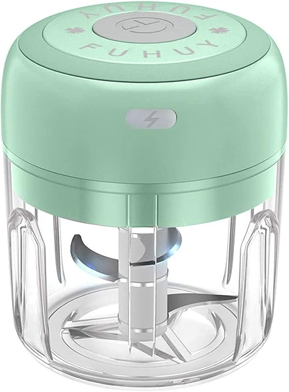 Mini Hachoir Électrique Portable 250ML – Rechargeable USB, Multifonction pour Ail, Oignons, Légumes & Viande