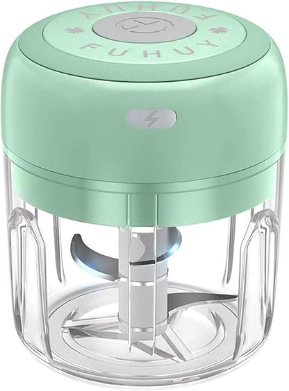 Mini Hachoir Électrique Portable 250ML – Rechargeable USB, Multifonction pour Ail, Oignons, Légumes & Viande