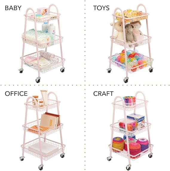 Organisateur de Panier avec Roues : Rangement Pratique et Mobile