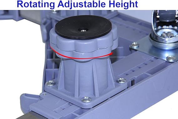 Support Réglable Machine à Laver Anti-Vibration avec Roues – Charge 500 kg