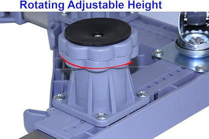 Support Réglable Machine à Laver Anti-Vibration avec Roues – Charge 500 kg