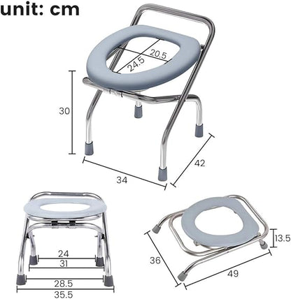 Chaise de Toilette Portable Pliable – Confort &amp; Dignité au Quotidien