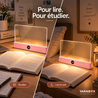 Lampe de Lecture 2-en-1 – Éclairage Confortable pour Lire & Étudier