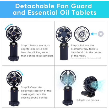 ❄️ Mini Ventilateur Portable LED – Votre allié contre la chaleur cet été !
