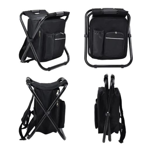 Tabouret Pliable Sac à Dos Glacière - Idéal pour les Activités de Plein Air