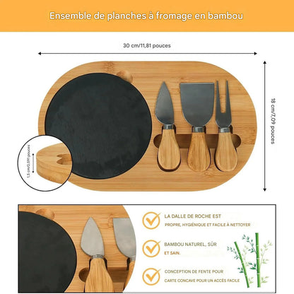 Planche à Fromage en Bambou : Idéale pour l'Iftar de Ramadan